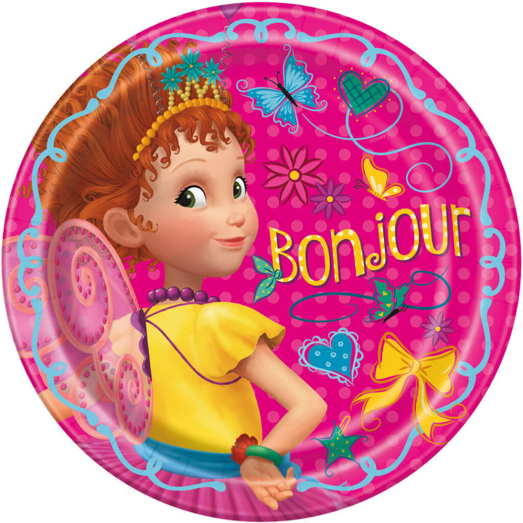 Fancy Nancy Dinner Plates 8ct, 9in