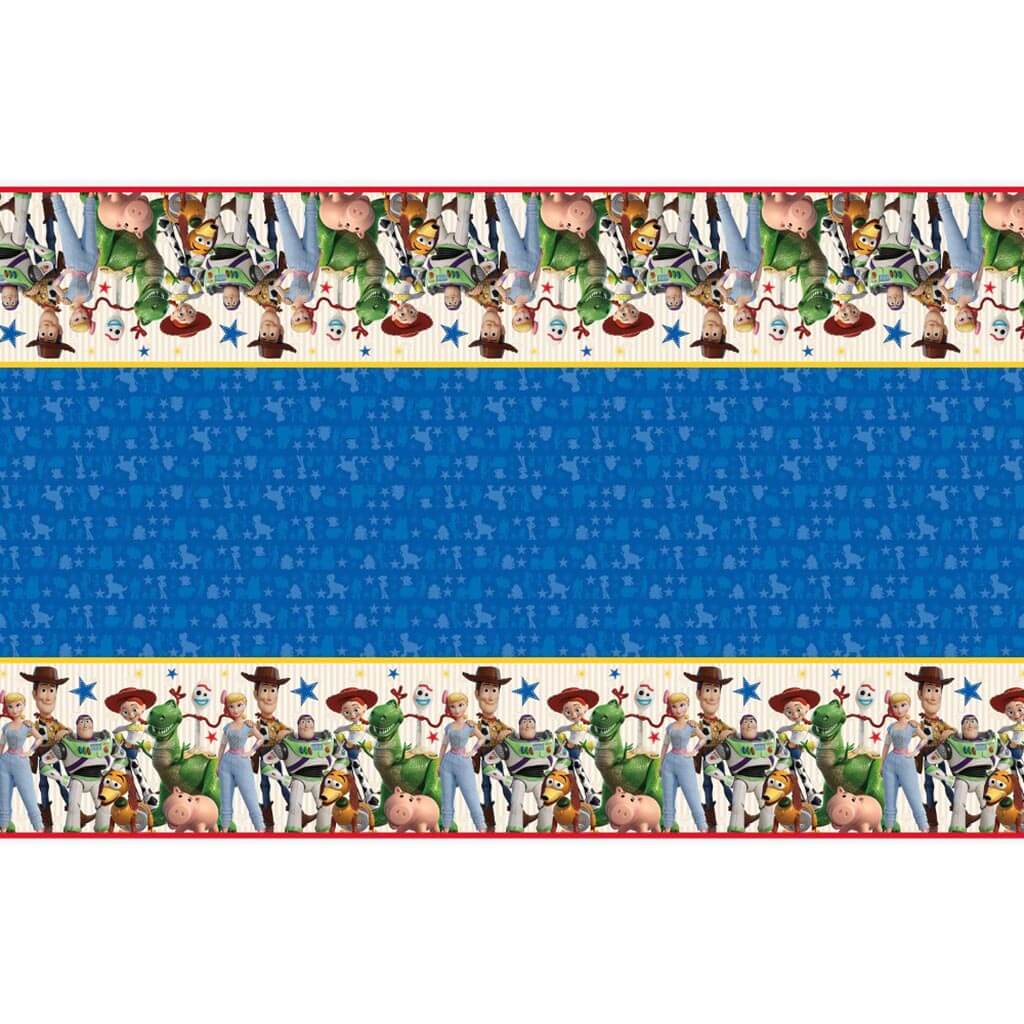 Toy Story 4 Rectangular Plastic Tablecover, 54in X 84in