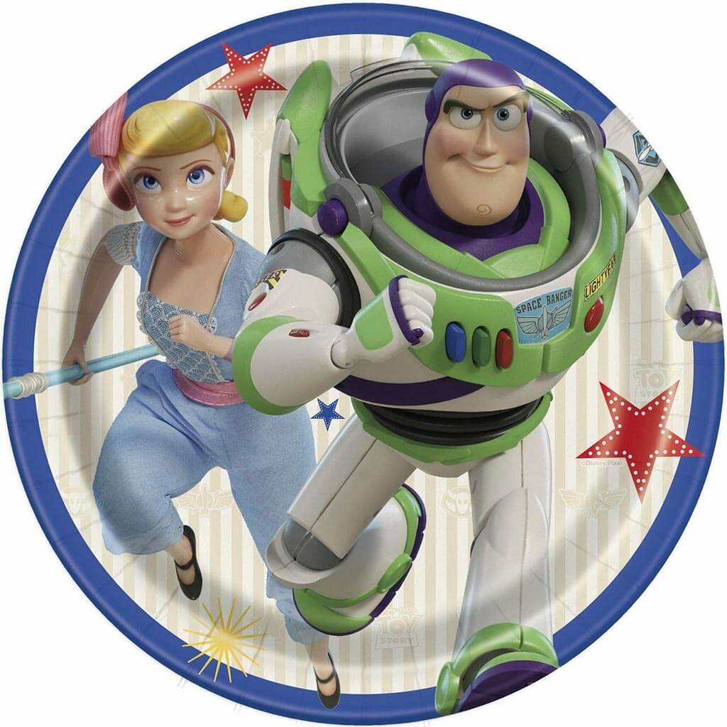 Toy Story 4 Dessert Plates 8ct, 7in