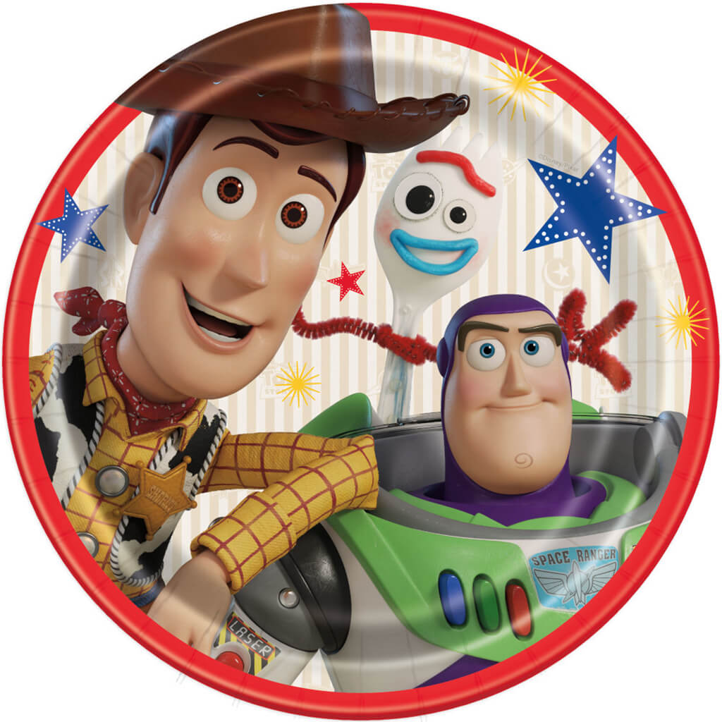 Toy Story 4 Dinner Plates 8ct, 9in