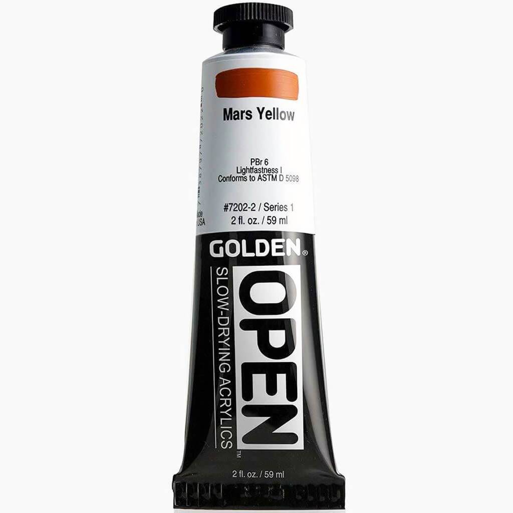 Golden Open Acrylics 2oz Mars Yellow