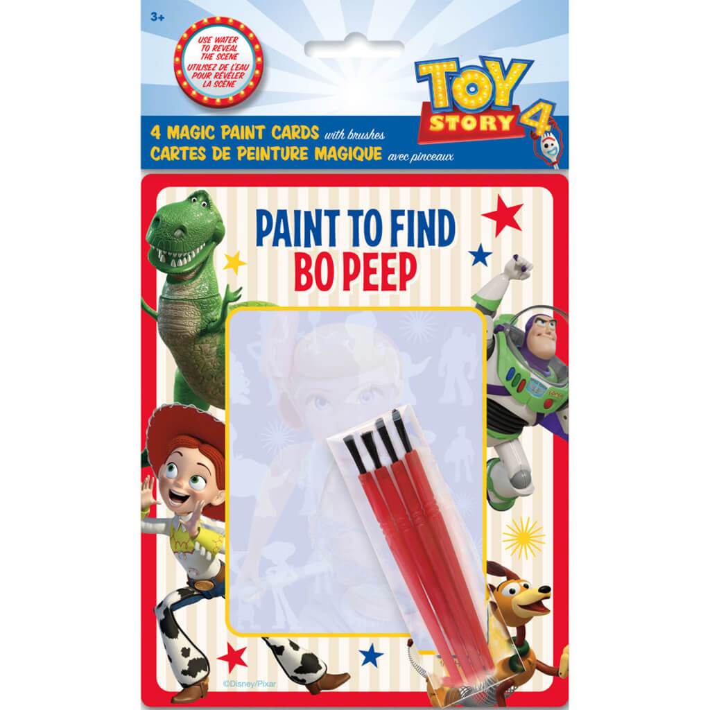 Toy Story 4 Watercolor Paint Cards with Brush Set, 4ct