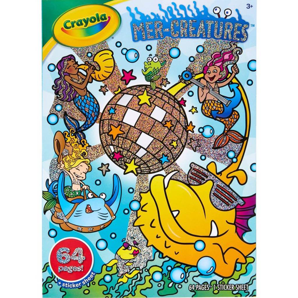 Mer-Creatures Coloring and Sticker Book