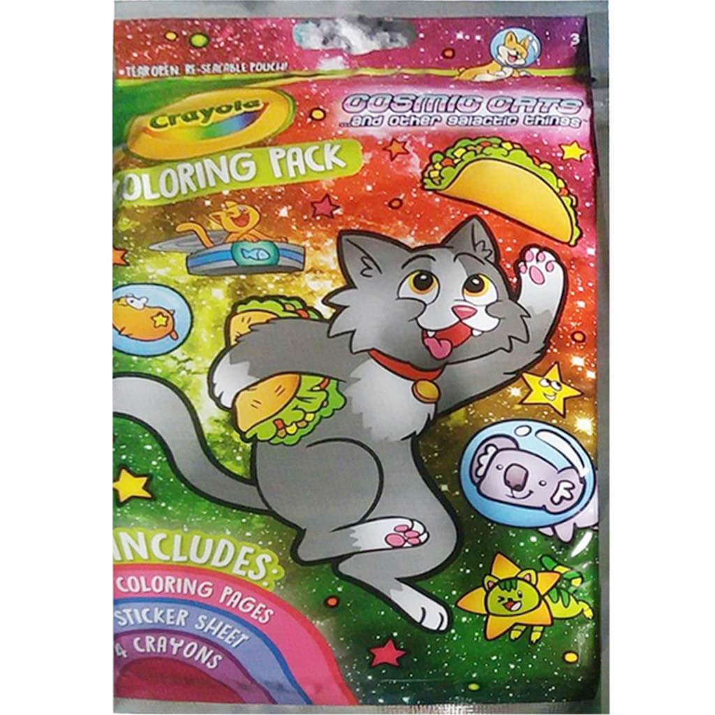 Cosmic Cats Coloring Packs