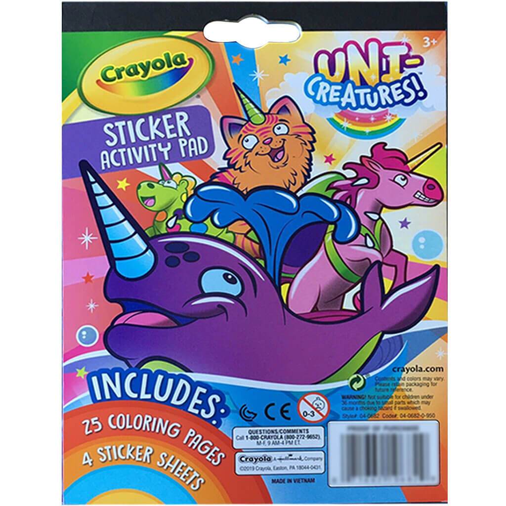 Activity Pad with Stickers Uni-Creatures