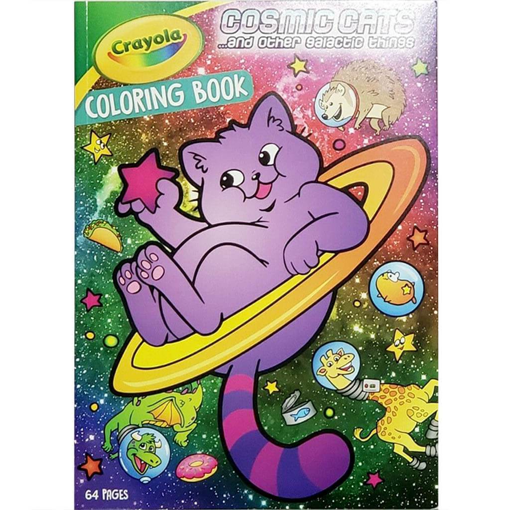 Cosmic Cats Coloring Book