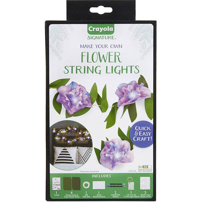 Make Your Own Flower String Lights