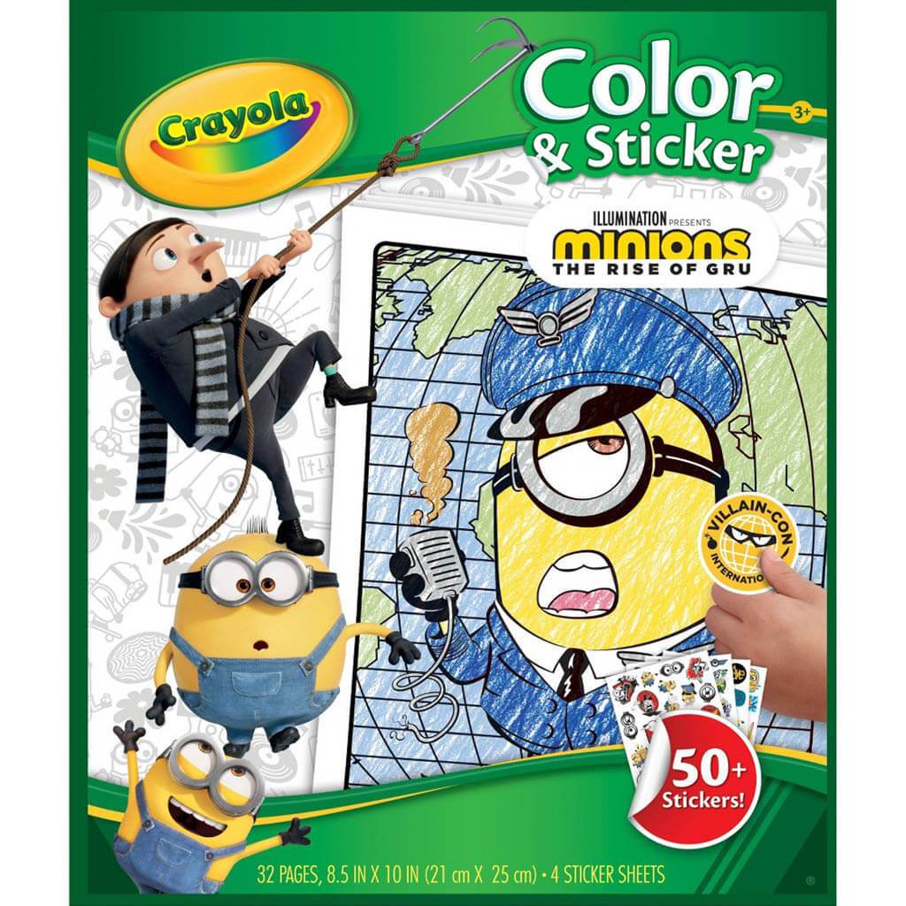 Coloring Sticker Book Minions 2