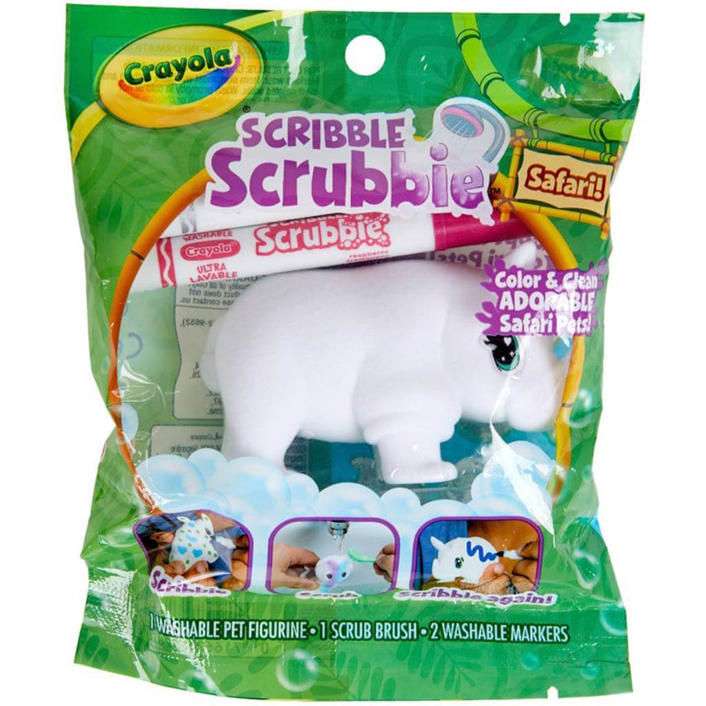 Scribble Scrubbie Safari Pet 1ct