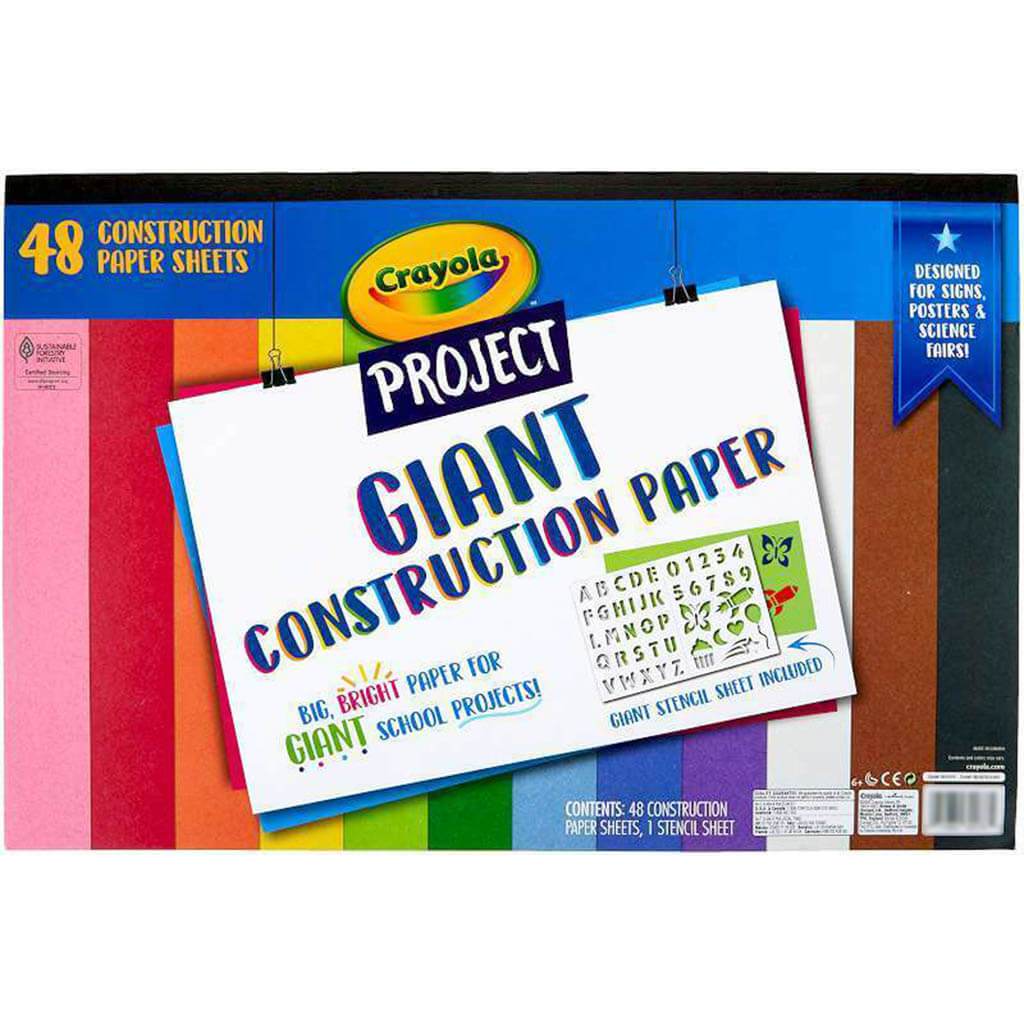 Giant Construction Paper 48 Sheets