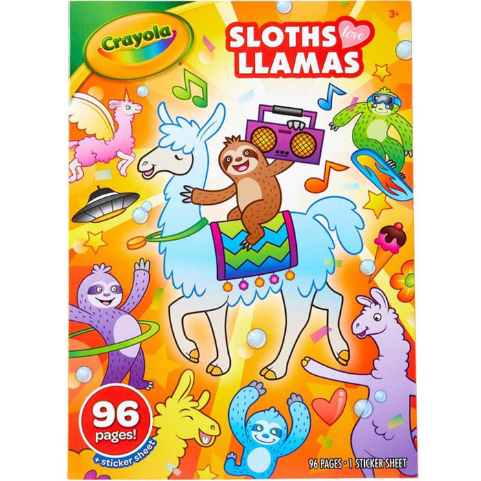 Coloring Book Sloths & Llamas