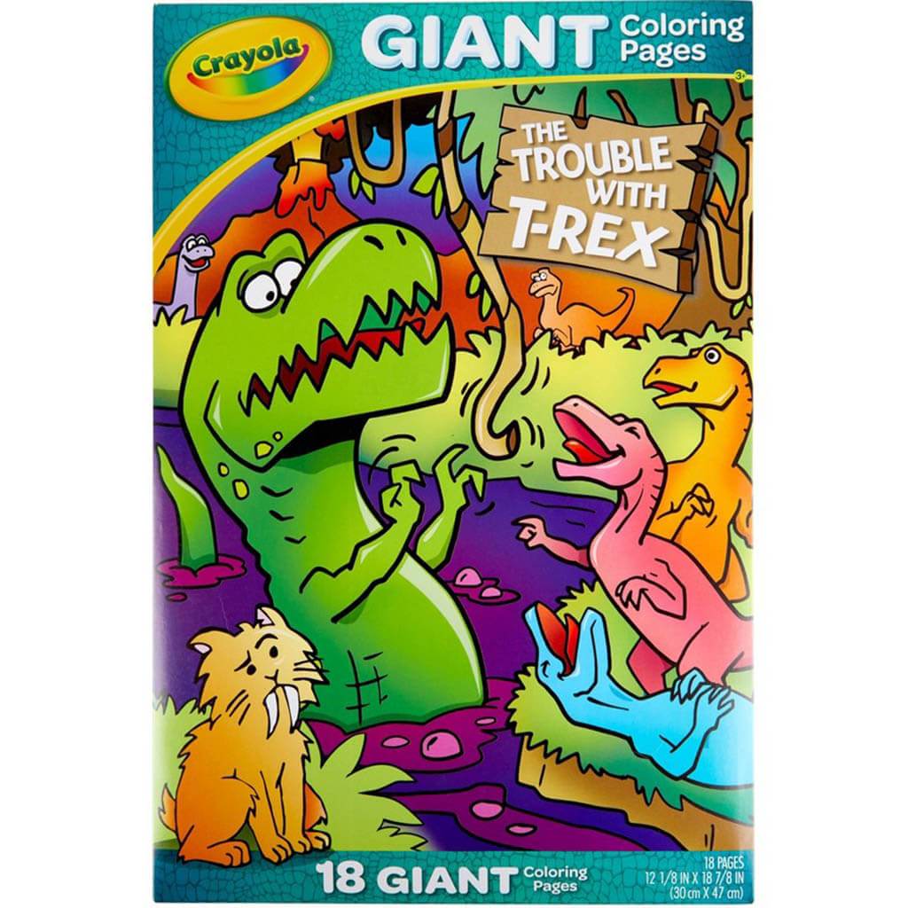 The Trouble With T-Rex 18 Giant Coloring Pages