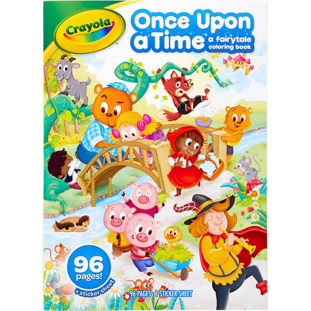 Fairy Tale Coloring Book With Stickers