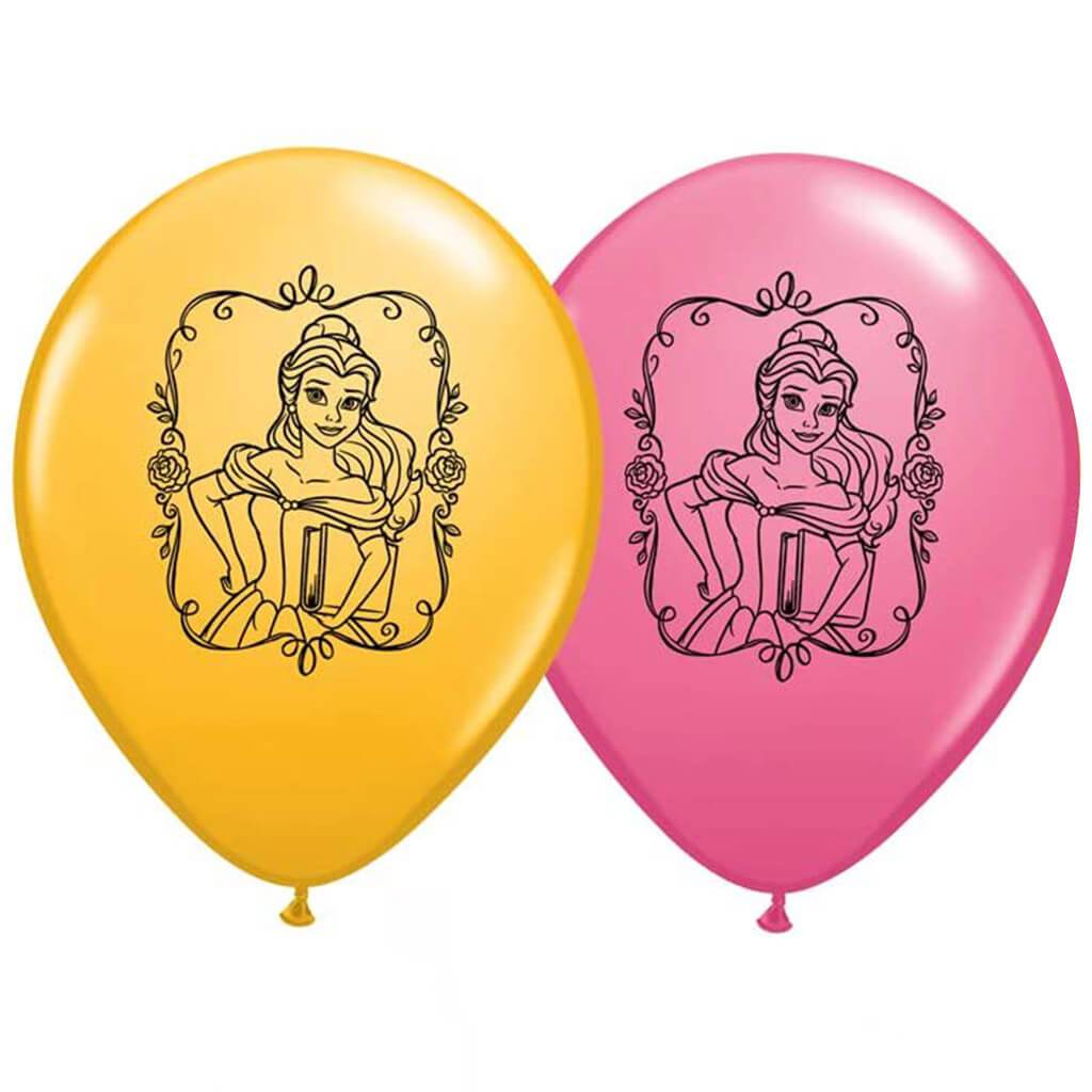 Beauty and the Beast Latex Balloon 6ct, 12in