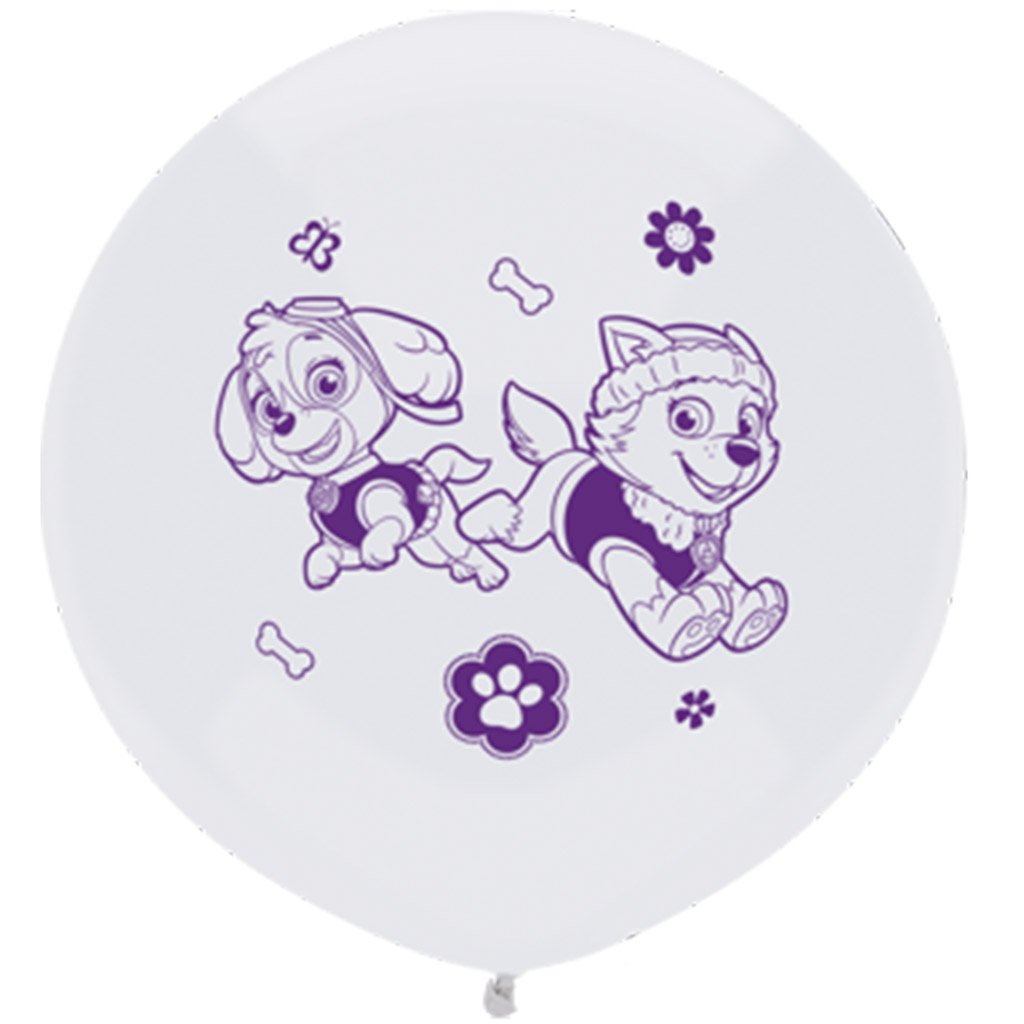 White Paw Patrol Latex Balloon 3ct, 17in