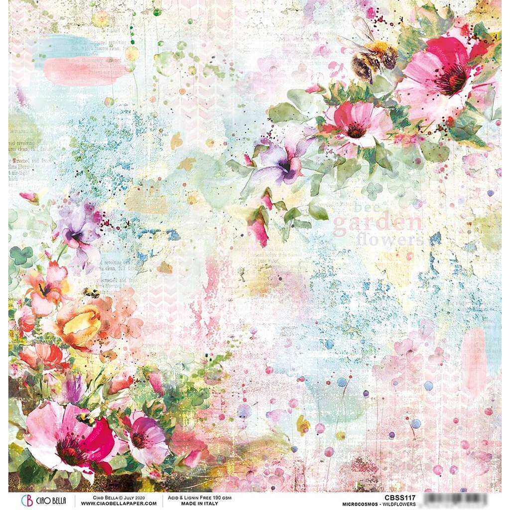 Double Sided Cardstock 90lb Wildflowers