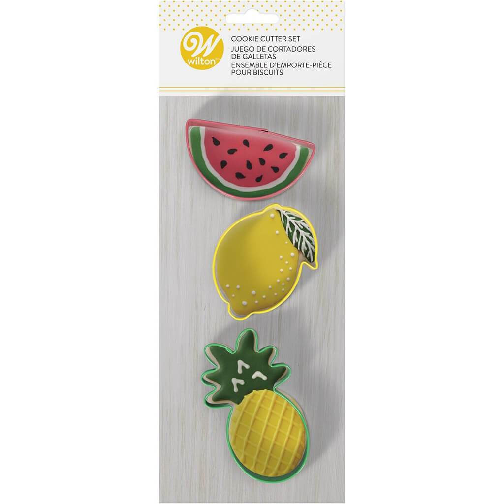 Metal Cookie Cutter Set 3/Pkg Tropical Party
