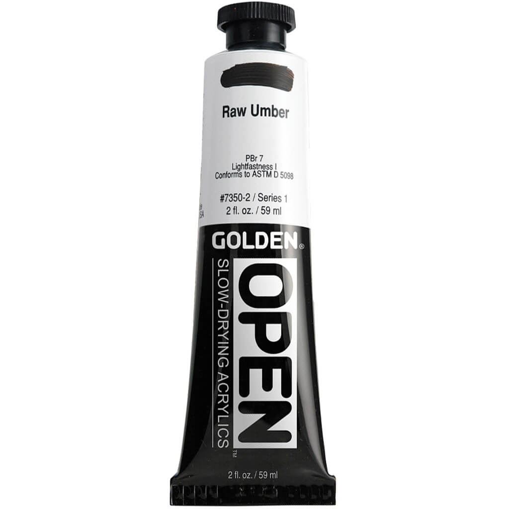 Golden Open Acrylics Raw Umber 2oz