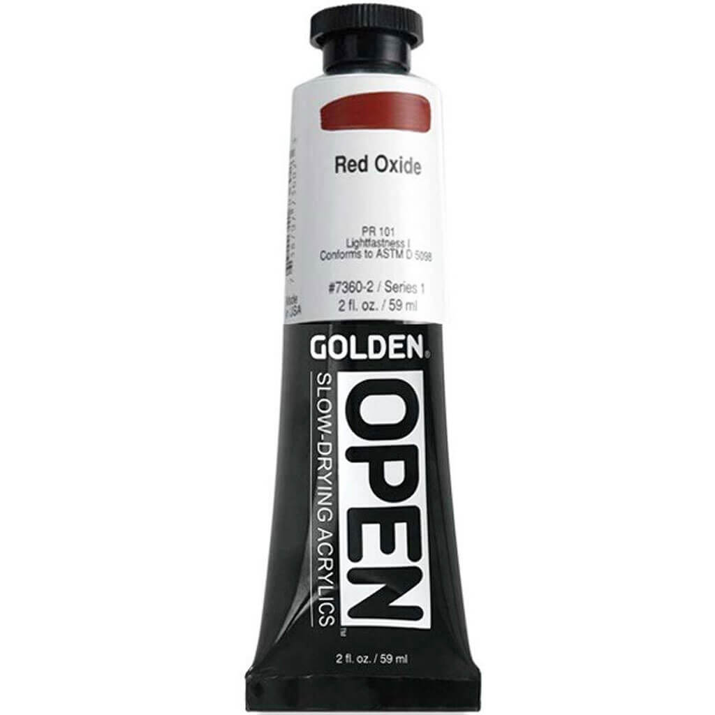 Golden Open Acrylic 2oz Red Oxide