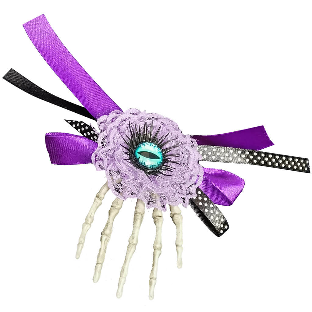 Hair Clip-Cat Eye with Skeleton H  6in