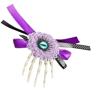 Hair Clip-Cat Eye with Skeleton H  6in