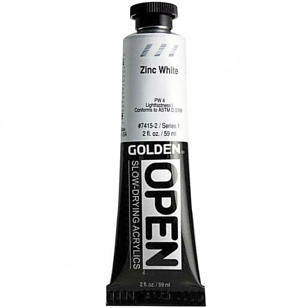 Golden Open Acrylic 2oz Series 1 Zinc White