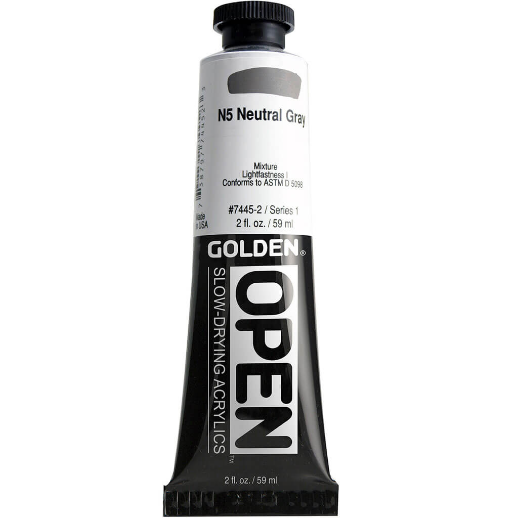 Golden Open Acrylic 2oz Neutral Gray N5