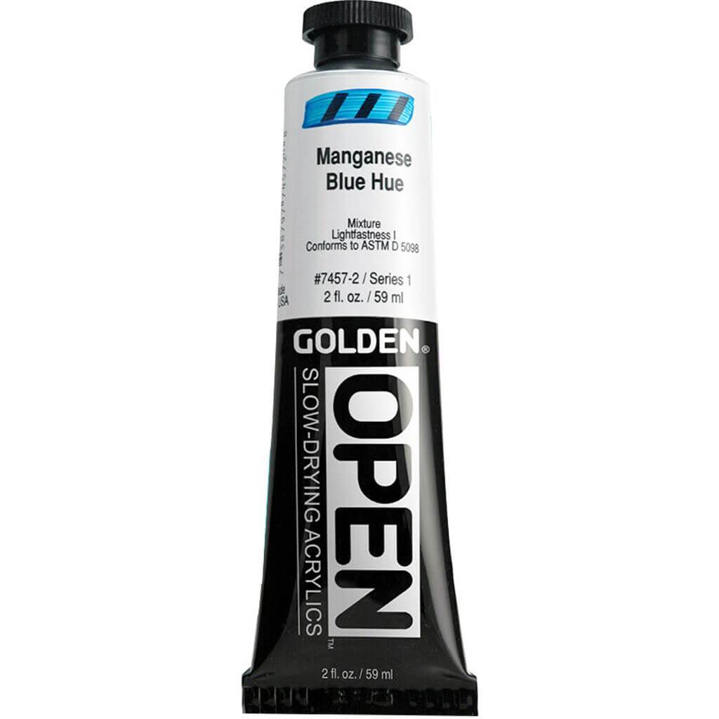 Golden Open Acrylics 2oz Series 1 Blue Hue