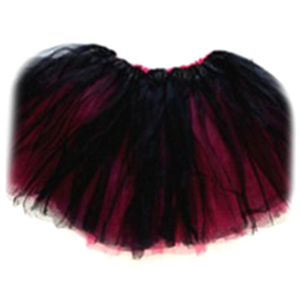 Reversible Tutu 4 Layer Fuchsia Black