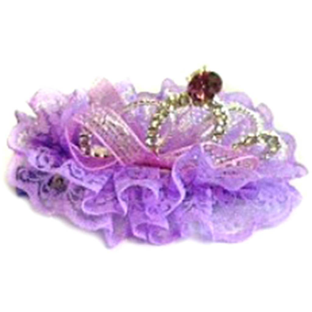 Crystal Big Tiara Clip Lavender