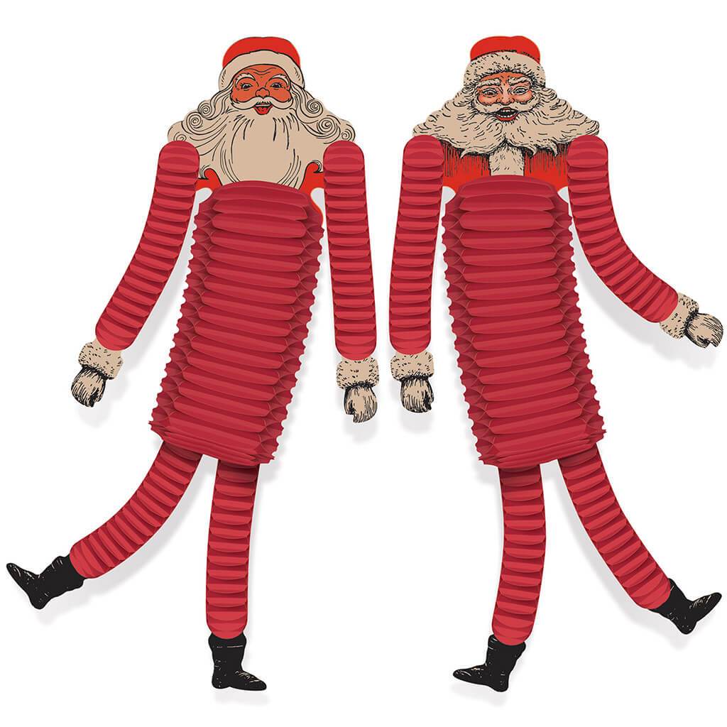 Vintage Christmas Santa Tissue Dancers