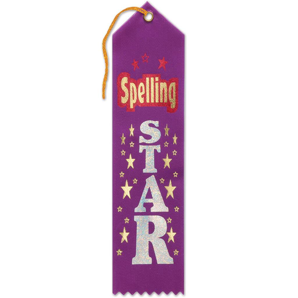 Spelling Star Award Ribbon