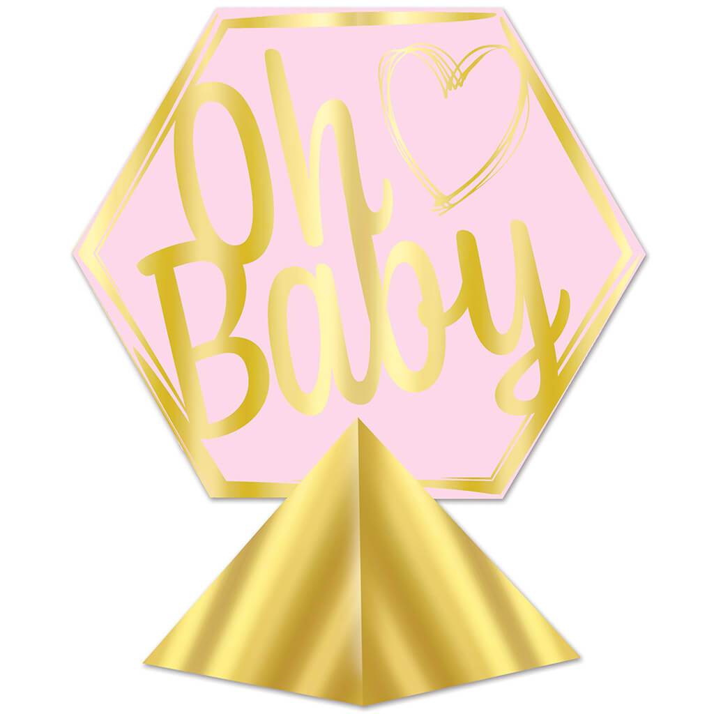 Oh Baby Girl 3-D Foil Centerpiece