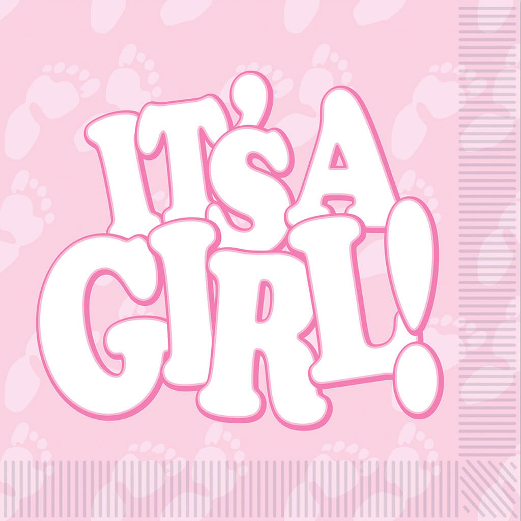 It&#39; a Girl! Luncheon Napkins