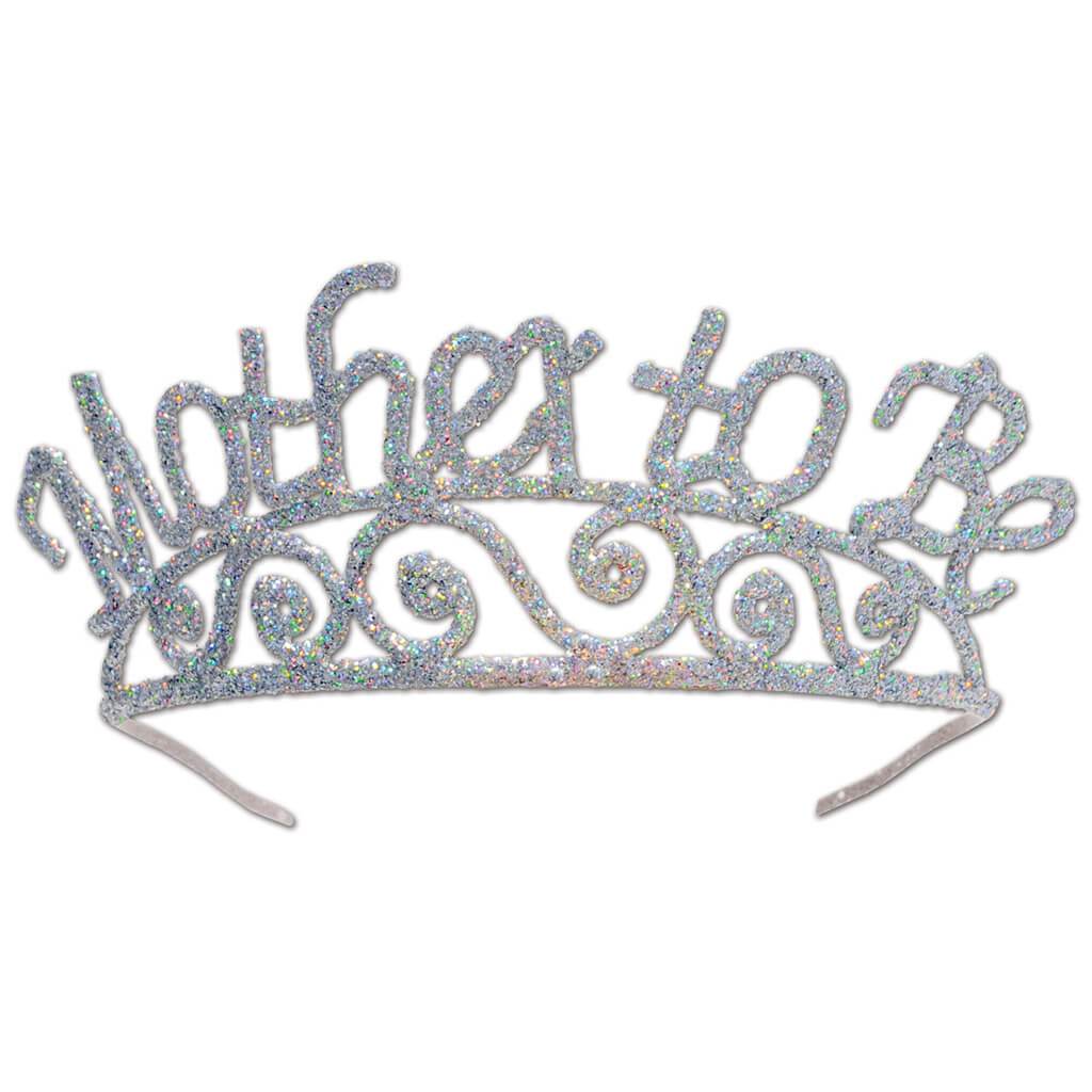 Mother To Be Glittered Metal Tiara