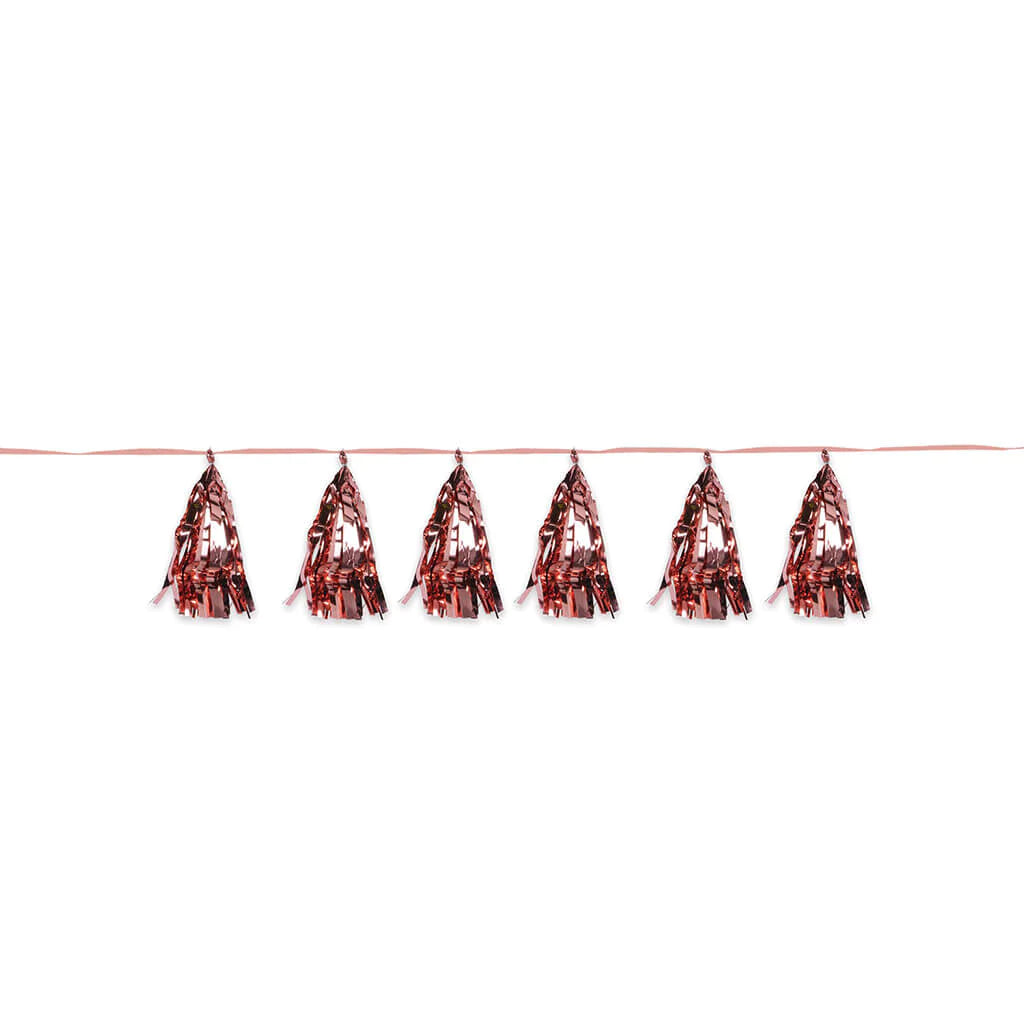 Metallic Tassel Garland Gold Orange