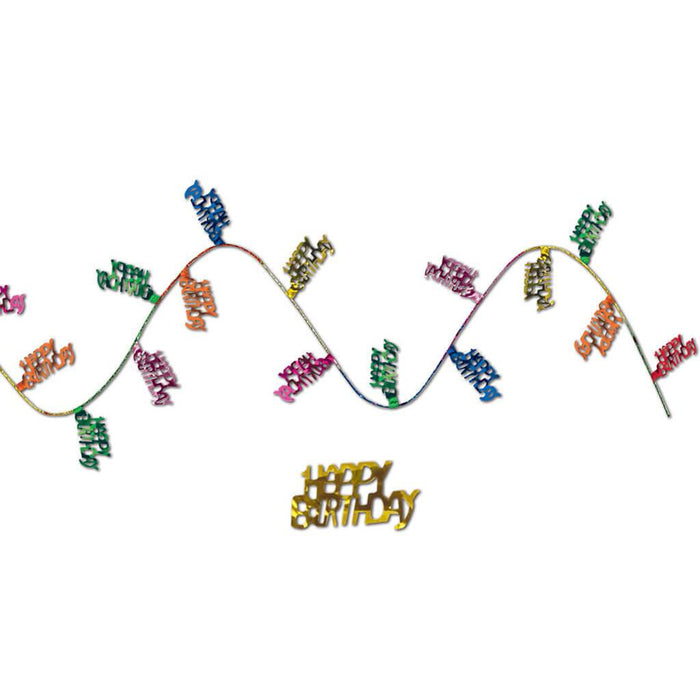 Gleam 'N Flex Happy Bday Garland