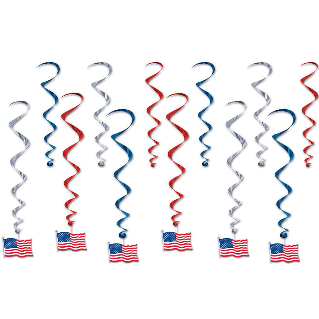 American Flag Whirls