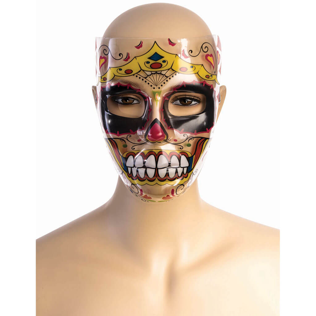 Royalty Day of the Dead Transparent Mask