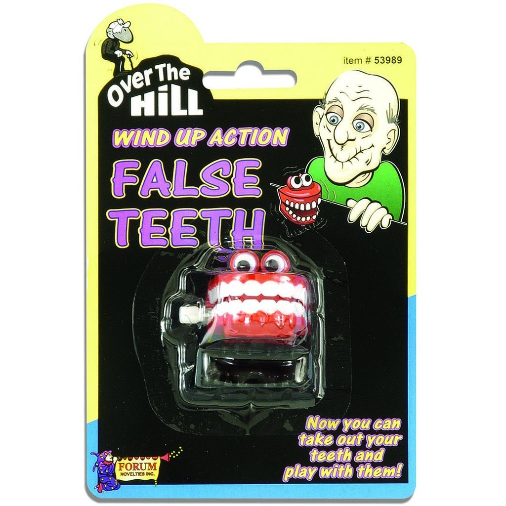 Over The Hill Wind Up False Teeth