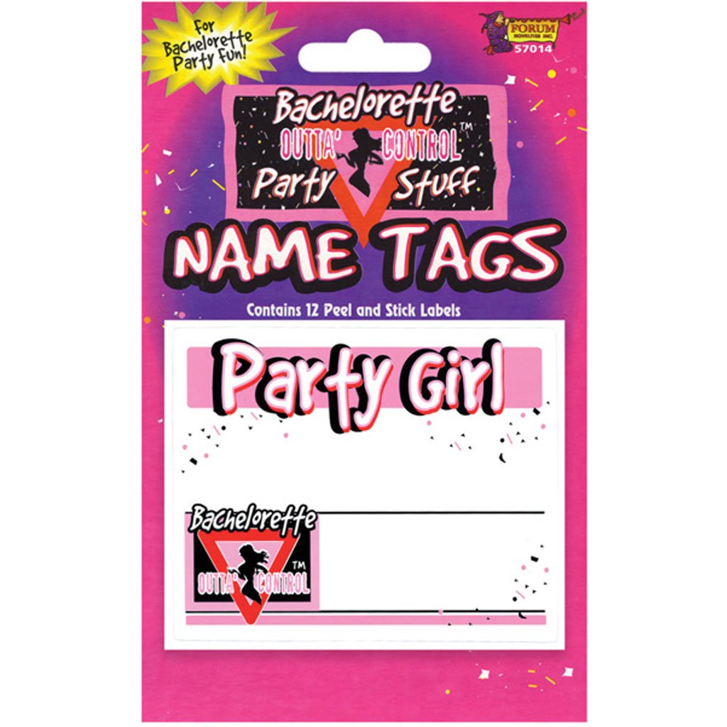Bachelorette Name Tag Sticker