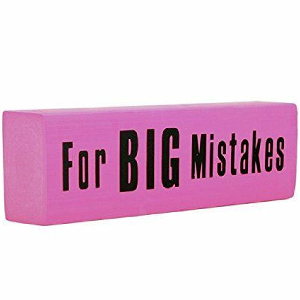 Big Mistakes Eraser Display