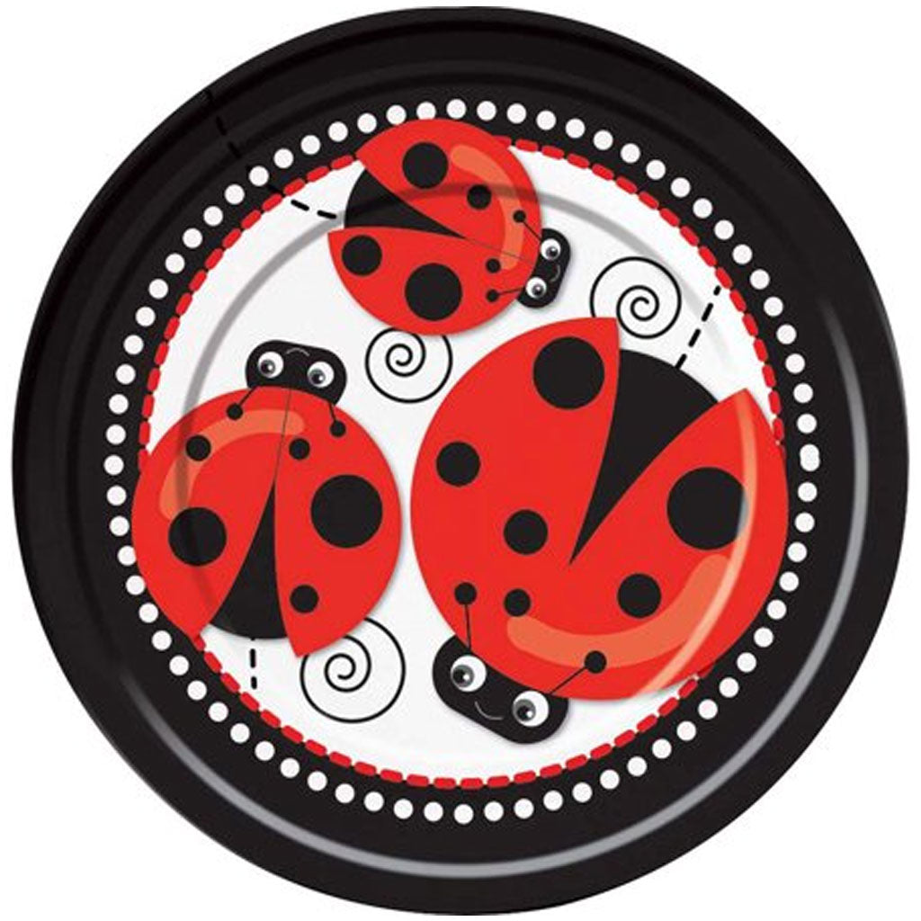 Ladybug Paper Dinner Plates