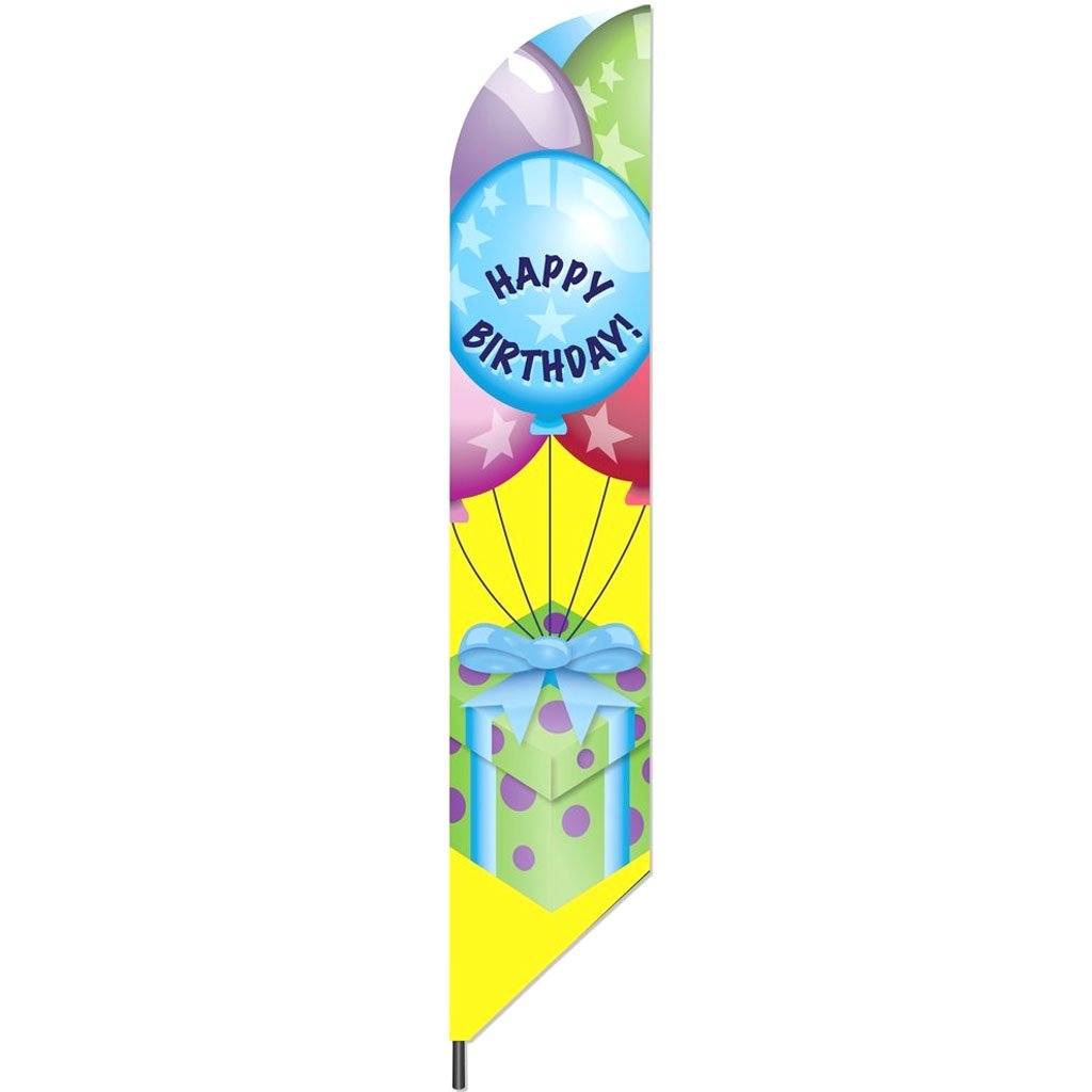 Happy Birthday Pennant Flag 7ft