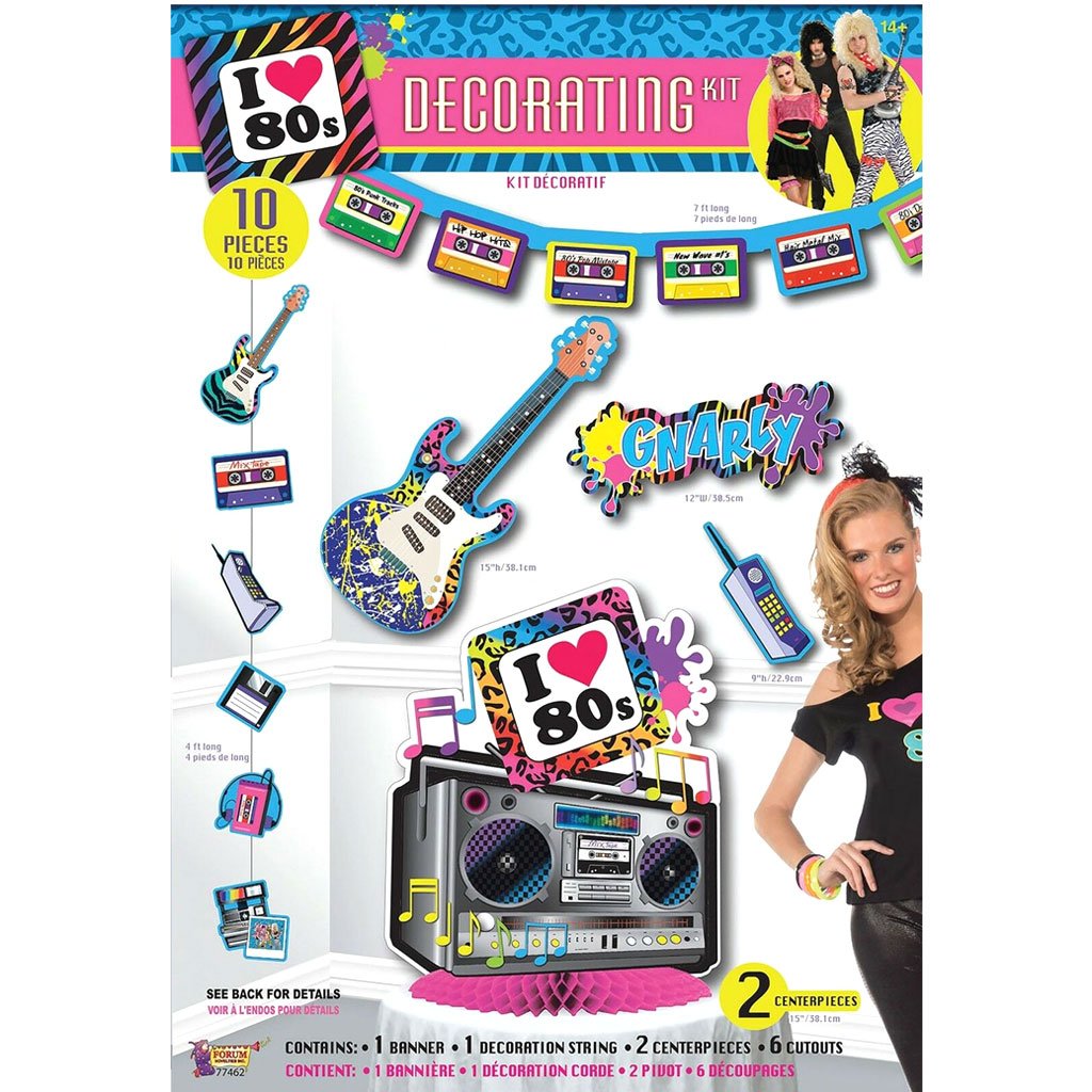 80&#39;s Party Decorating Kit