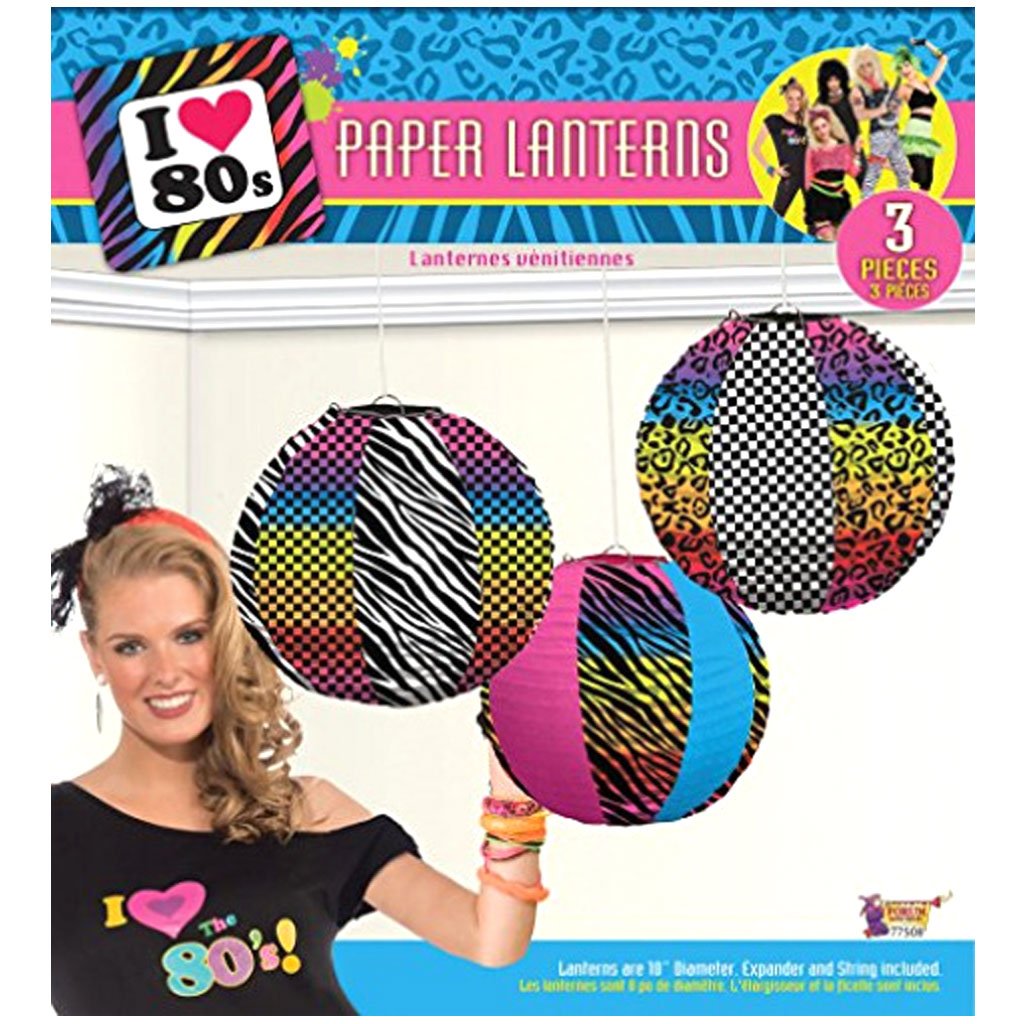 80&#39;s Party Paper Lanterns