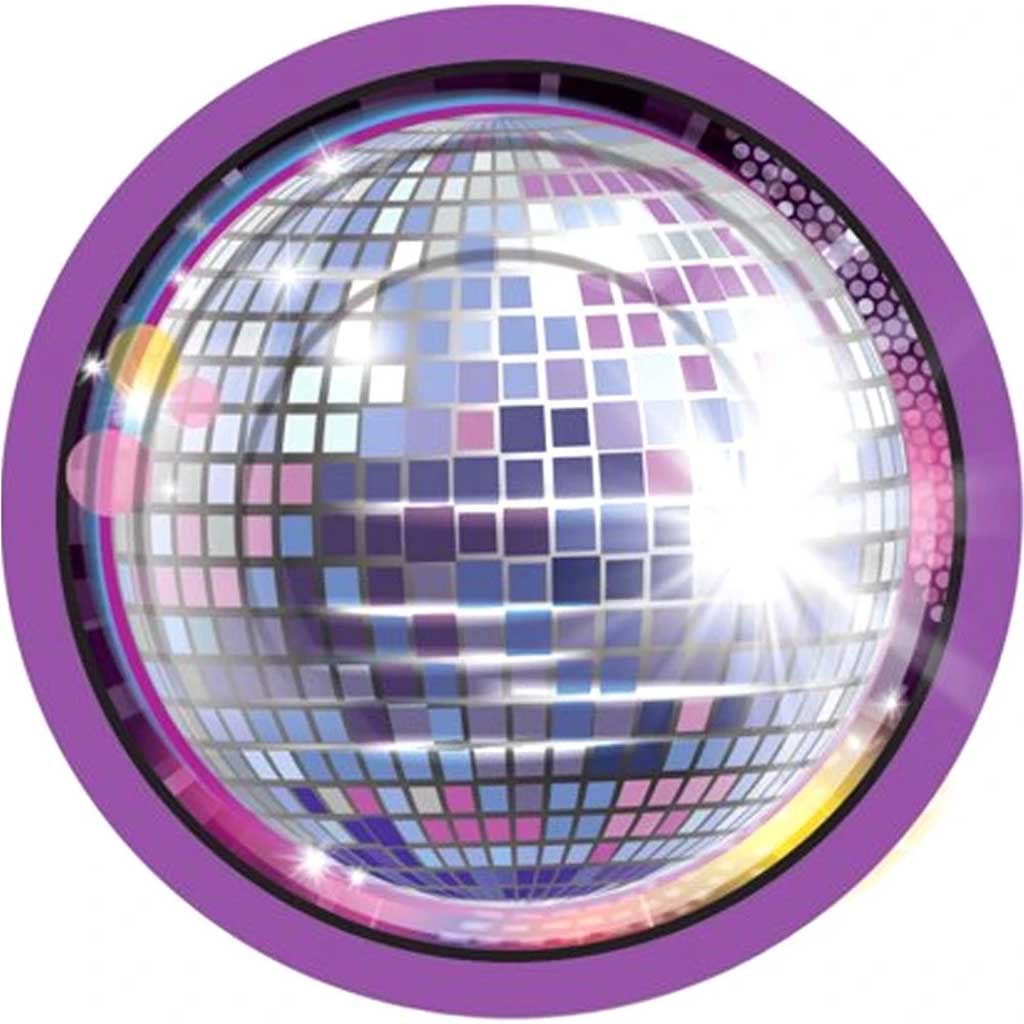 Disco Party Decor Dinner Plates