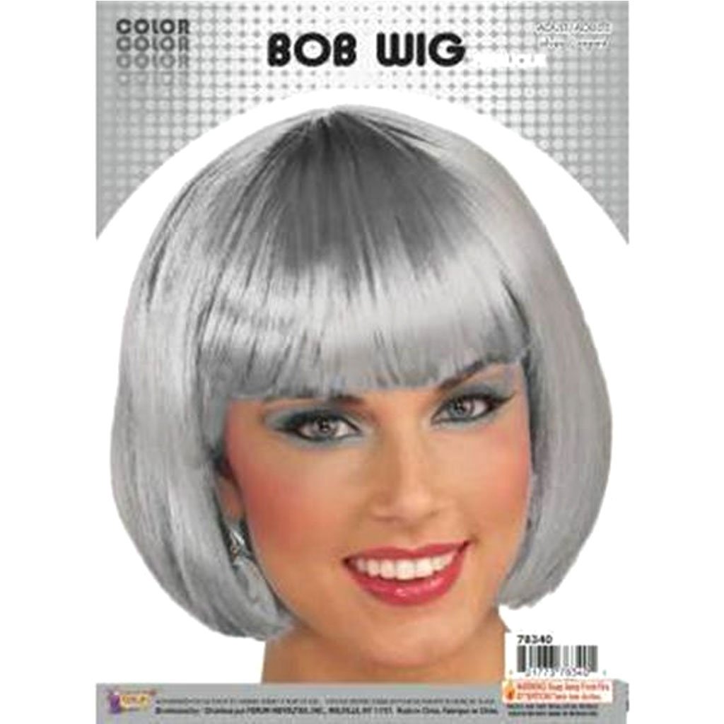 Silver Bob Wig