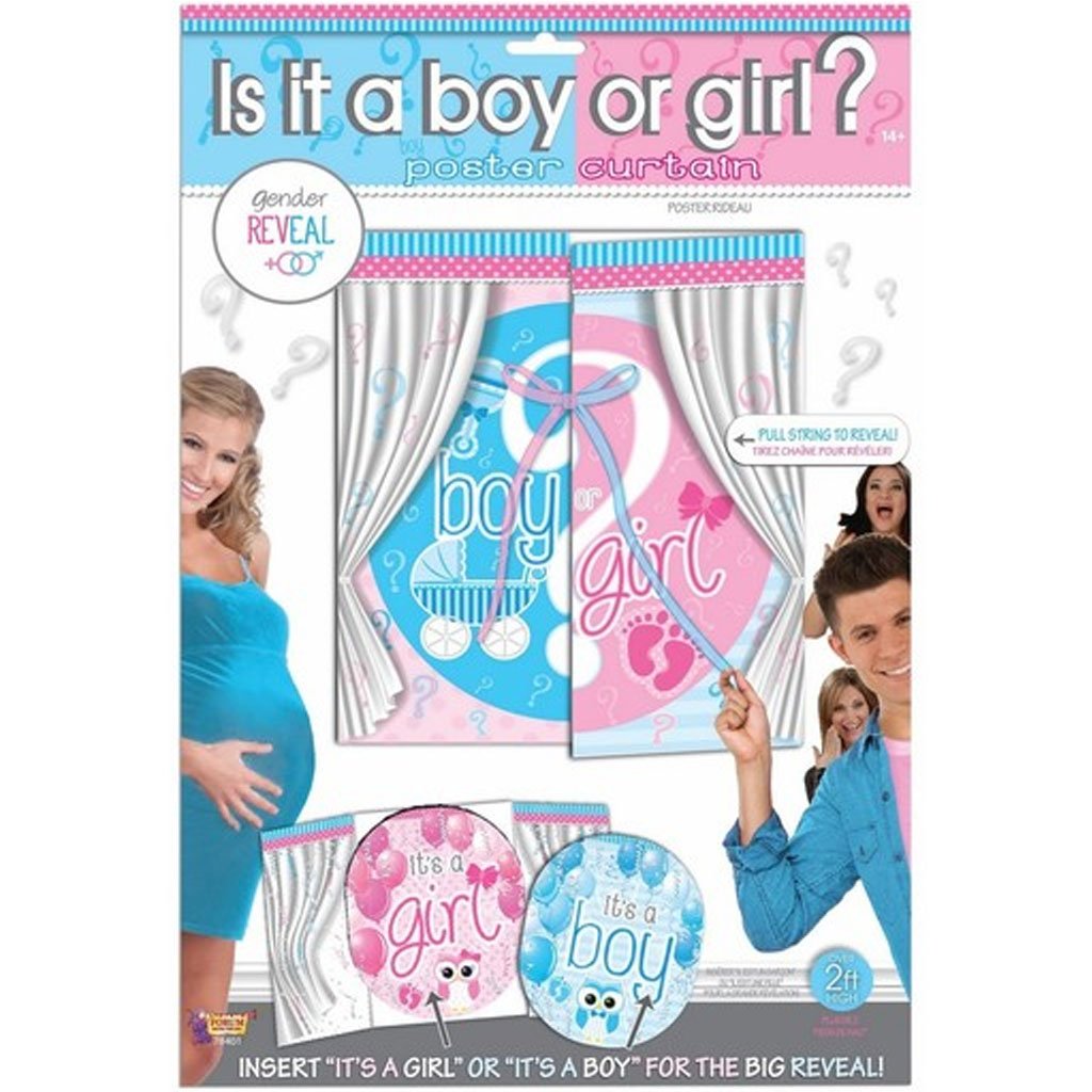 Gender Reveal Poster Curtain