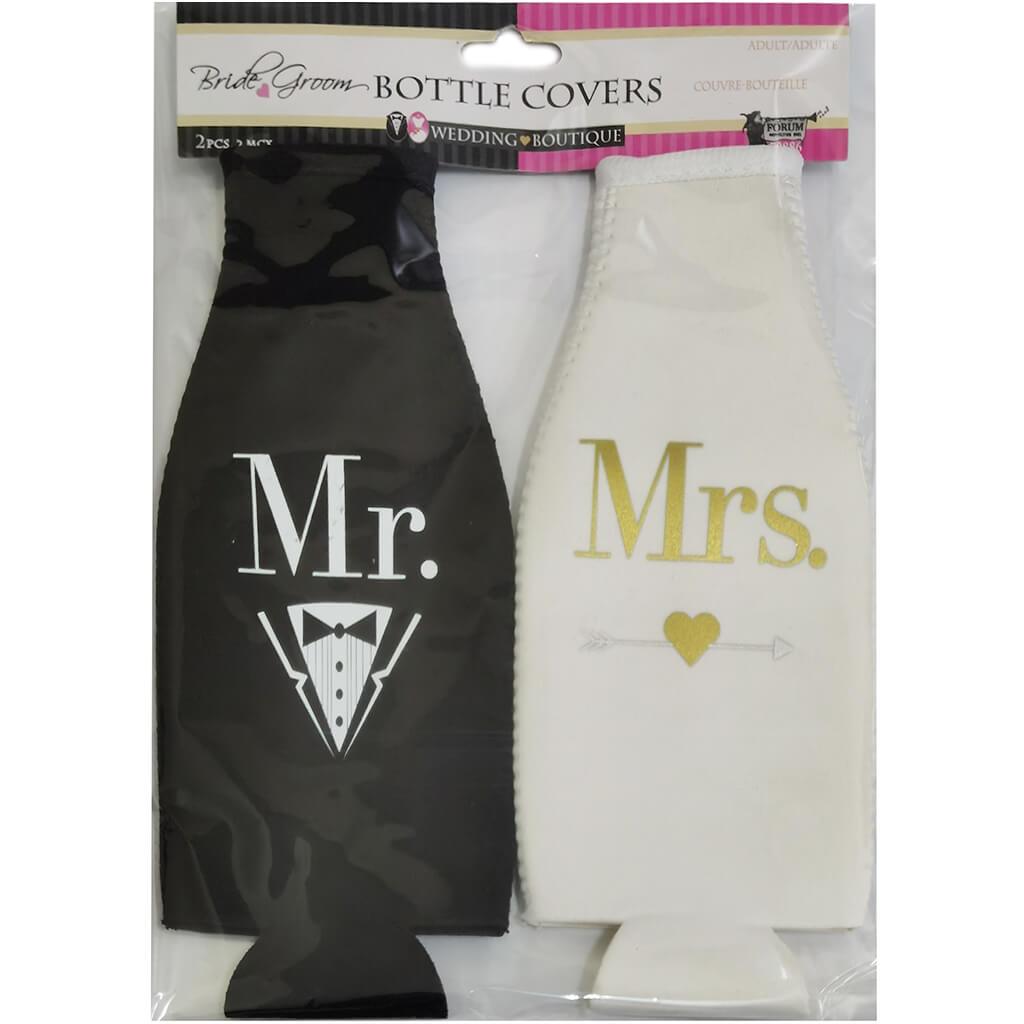 Mr. &amp; Mrs. Bottle Cover Set